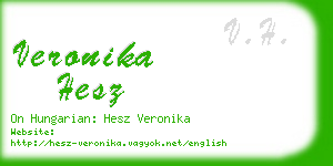 veronika hesz business card